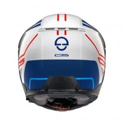 Schuberth C5 Master Motorhelm -Motoraccessoires C5 master wit blauw achterzijde 7b10
