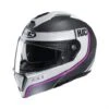 HJC I90 Davan Motorhelm -Motoraccessoires HJC I90 Davan zwart wit paars fb5e