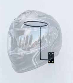 Voorkant 12 Helm Houder Muurstandaard MC Essentials