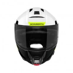 Schuberth C5 Eclipse Motorhelm -Motoraccessoires c5 eclipse wit geel detail 2 db7c