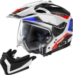 Nolan N70-2 X Torpedo Motorhelm 8 Nolan N70-2 X Torpedo Motorhelm -Motoraccessoires nolan n70 2 x torpedo wit blauw rood 2 618b
