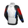 Macna Rancher Motorjas -Motoraccessoires rancher grijs blauw rood achterzijde e80b