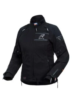 Rukka Raptorina Motorjas -Motoraccessoires raptorina jas zwart grijs voorzijde 5d93